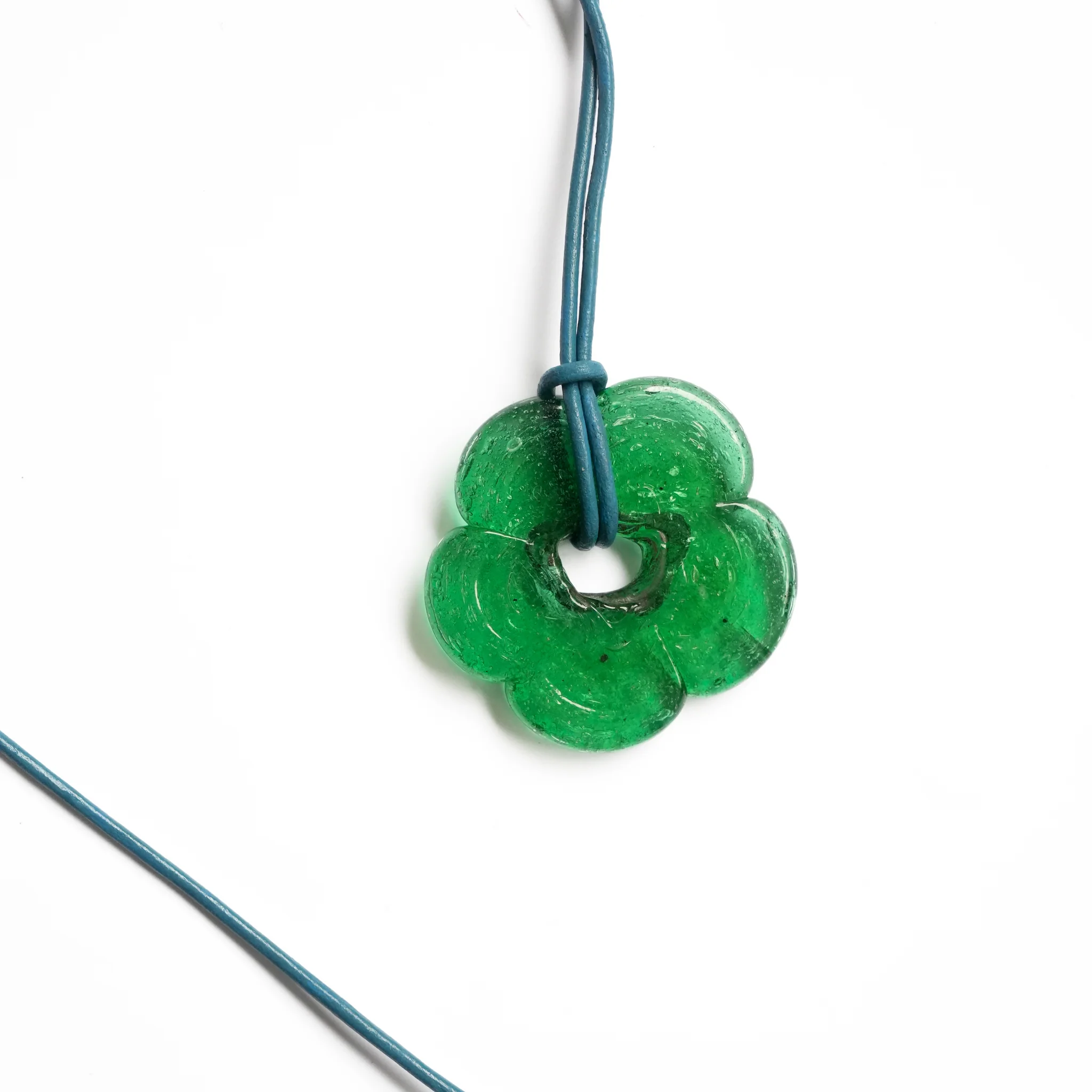 Green Flower Necklace - Image 6