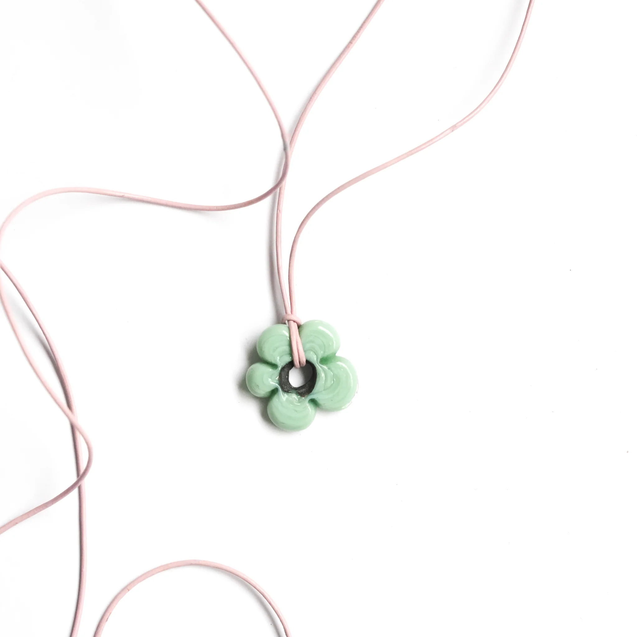Mini Turquoise Flower Necklace - Image 4