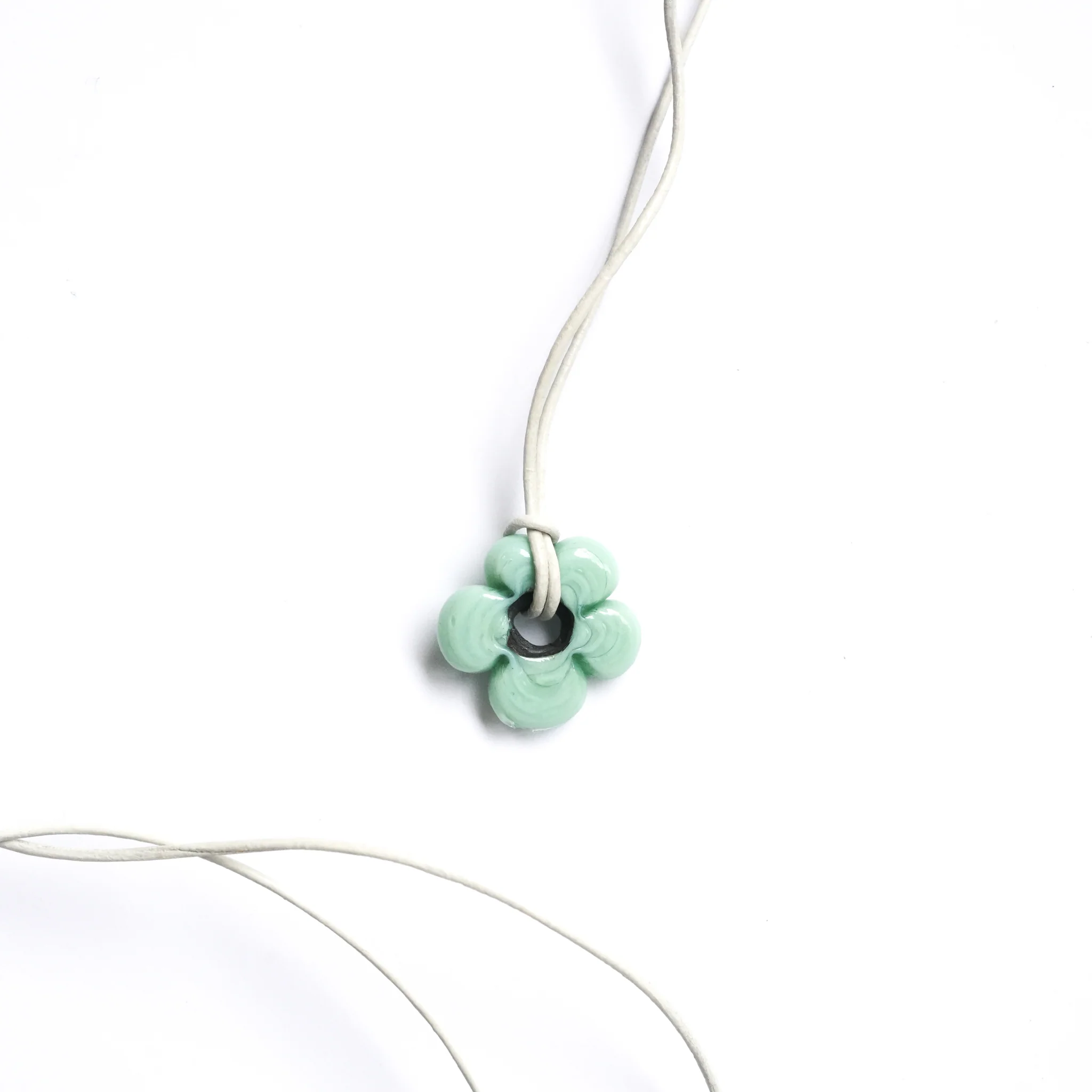Mini Turquoise Flower Necklace - Image 6